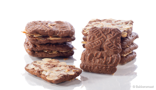 Speculaasjes met amandelschaafsel